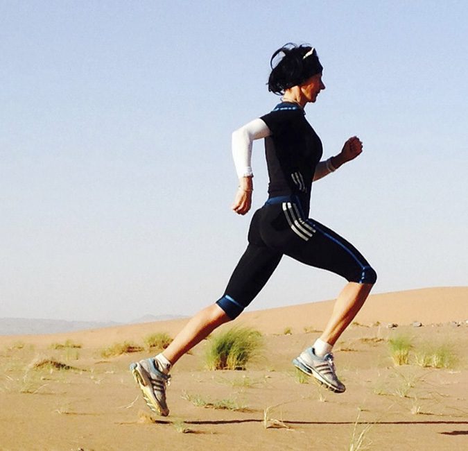 Laurence Klein au Marathon des Sables